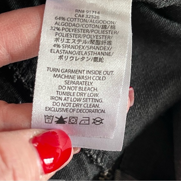 Armani Exchange Charcoal Distressed Mini Skirt Women’s Size 0 - Picture 10 of 14